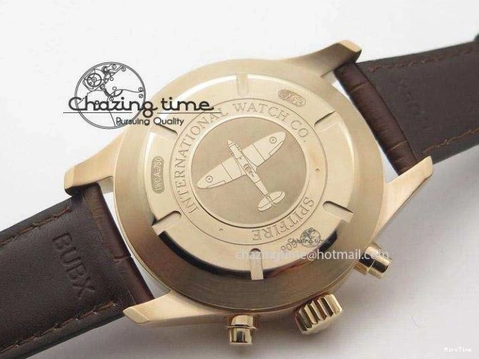 MIROTIME 0208 Pilot Chrono RG 3878 ZF Best Edition Grey Dial On Brown Leather Strap A UrbanChic 7330